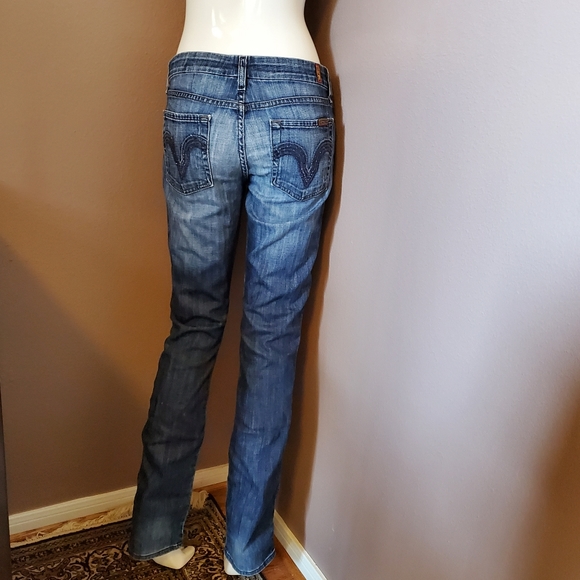 7FAM Kate gem pocket jeans size 28 - Picture 2 of 5